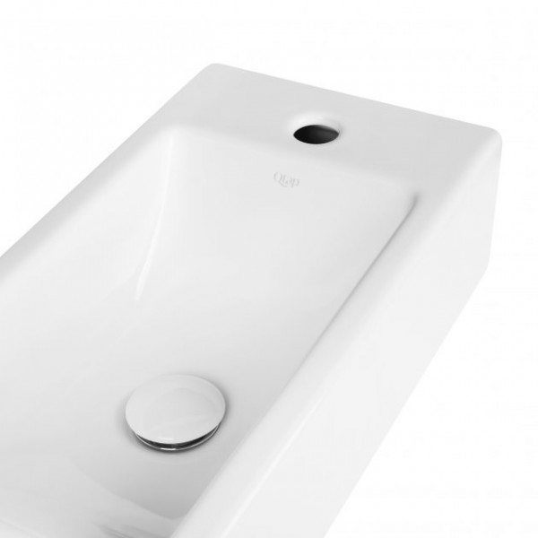 Раковина для ванної Qtap Crow 500х255х130 White з донним клапаном QT0511A010W QT0511A010W 39821