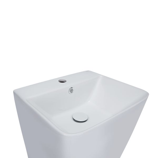 Раковина для ванної Qtap Tern 440х380х830mm White с донным клапаном QT1711G302W QT1711G302W 39829