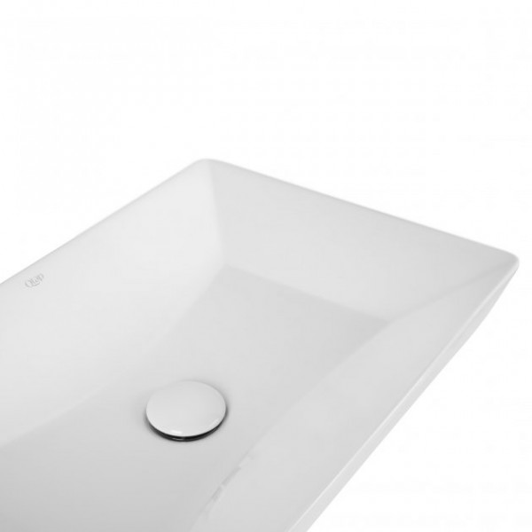 Раковина для ванної Qtap Crow 558х372х145 White з донним клапаном QT0511L739W QT0511L739W 39832