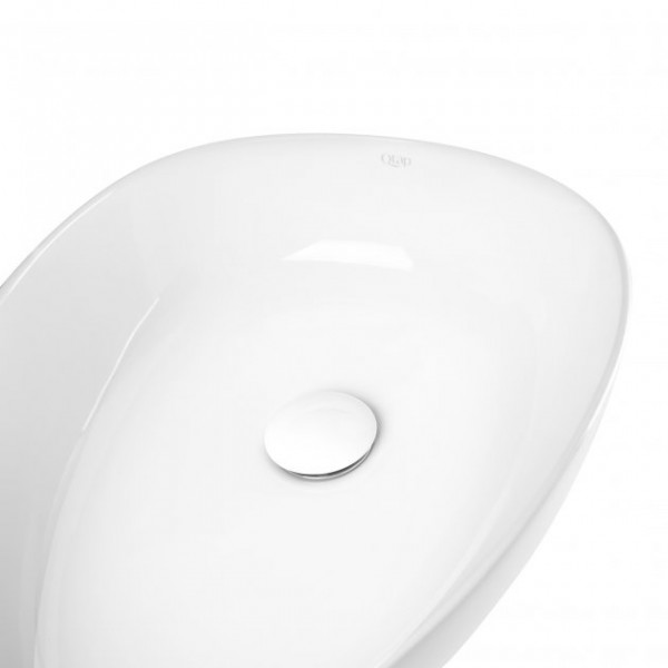 Раковина для ванної Qtap Leo 400х350х160 White з донним клапаном QT1111A053W QT1111A053W 39833