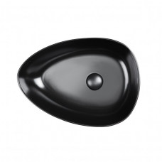 Раковина для ванної Qtap Leo 400x350x160 Matt black з донним клапаном QT1111A053MB QT1111A053MB 39834