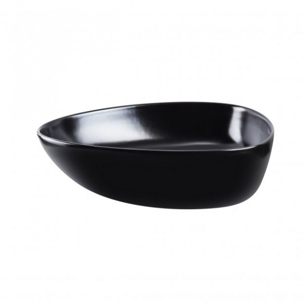 Раковина для ванної Qtap Leo 400x350x160 Matt black з донним клапаном QT1111A053MB QT1111A053MB 39834