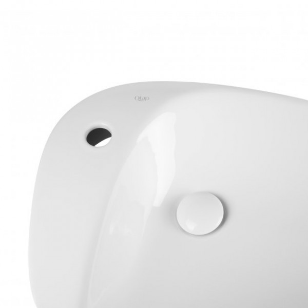 Раковина для ванної Qtap Leo 695х460х115 White з донним клапаном QT1111A089TW QT1111A089TW 39835