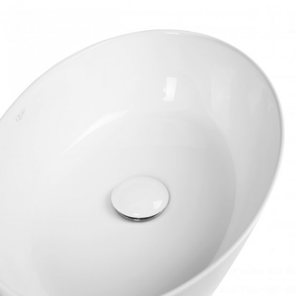 Раковина для ванної Qtap Leo 450х305х160 White з донним клапаном QT1111A052W QT1111A052W 39837