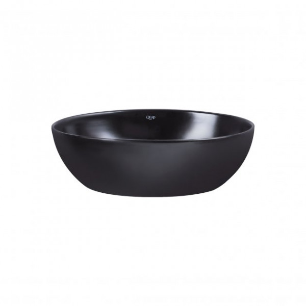 Раковина для ванної Qtap Leo 450х305х160 Matt black з донним клапаном QT1111A052MB QT1111A052MB 39838