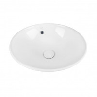 Раковина для ванної Qtap Robin 410х410х180 White з донним клапаном QT1311A004W QT1311A004W 39840