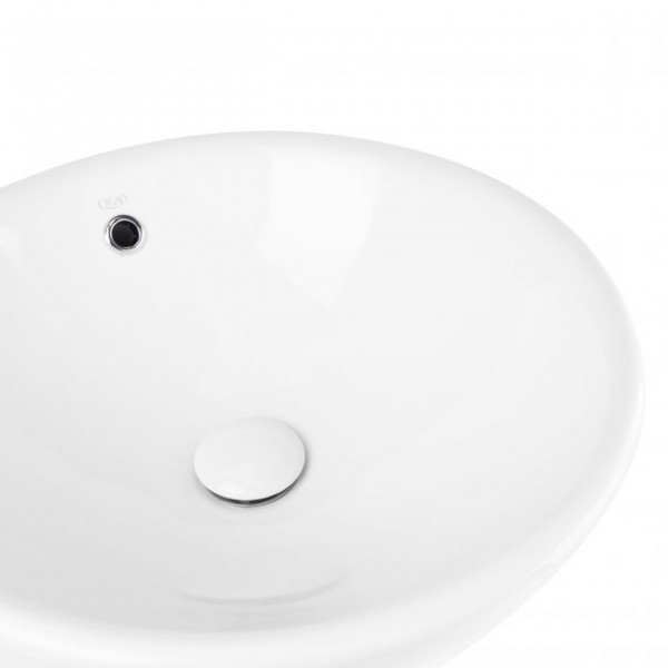 Раковина для ванної Qtap Robin 410х410х180 White з донним клапаном QT1311A004W QT1311A004W 39840