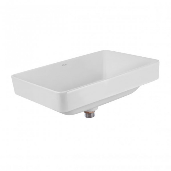 Раковина для ванної Qtap Crow 500x350x180 White з донним клапаном QT0511L582W QT0511L582W 39842
