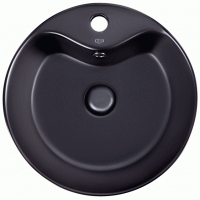 Раковина для ванної Qtap Scorpio 400x400x140 Matt black з донним клапаном QT14113018BMBMB QT14113018BMBMB 40135