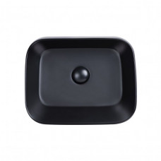 Раковина для ванної Qtap Scorpio 450х390х120 Matt black з донним клапаном QT14112242MBMB QT14112242MBMB 40138