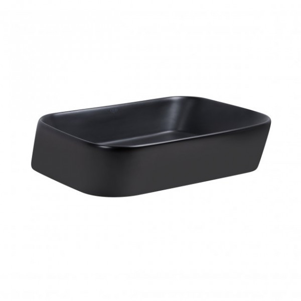 Раковина для ванної Qtap Scorpio 450х390х120 Matt black з донним клапаном QT14112242MBMB QT14112242MBMB 40138