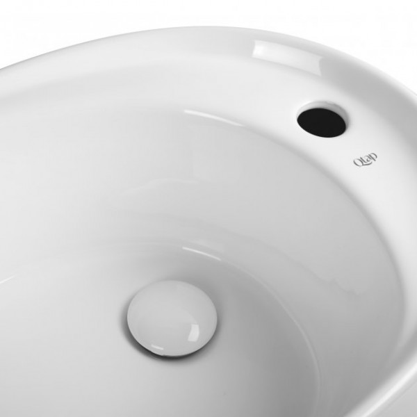 Раковина для ванної Qtap Scorpio 590х380х190 White з донним клапаном QT14111037W QT14111037W 40147