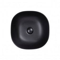 Раковина для ванної Qtap Kolibri 410x410x150 Matt black з донним клапаном QT10112144MBMB QT10112144MBMB 40152
