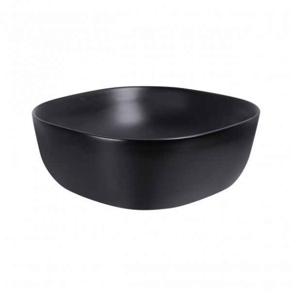 Раковина для ванної Qtap Kolibri 410x410x150 Matt black з донним клапаном QT10112144MBMB QT10112144MBMB 40152