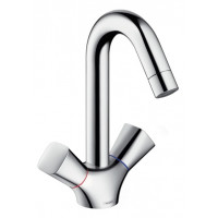 Смеситель Hansgrohe Logis двух вентельный для умывальника (71222000)