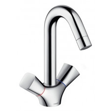Змішувач Hansgrohe Logis двох вентельний для умивальника (71222000)