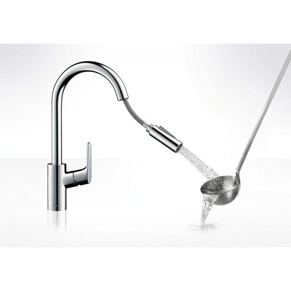 Змішувач Hansgrohe Focus 240 2jet для кухні Sbox (73880000)