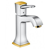 Смеситель Hansgrohe Metropol Classic 110 для умывальника Chrome/Gold Optic (31300090)