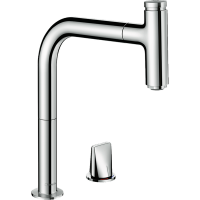 Змішувач Hansgrohe Metris Select 200 кухонний на 2 прорізи Sbox (73804000)
