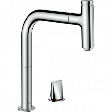 Змішувач Hansgrohe Metris Select 200 кухонний на 2 прорізи Sbox (73804000)