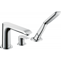 Змішувач Hansgrohe Metris для ванни 3 відверстия (31190000)