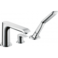 Змішувач Hansgrohe Metris для ванни 3 відверстия (31190000)