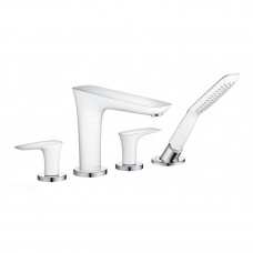 Змішувач Hansgrohe PuiraVida на край ванни на 4 відвірки White/Chrome (15446400)
