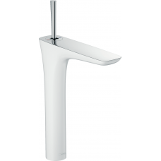 Змішувач Hansgrohe PuraVida 240 мм для умивальника хромований/білий (15072400)