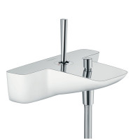 Змішувач Hansgrohe PuraVida для ванни хромований-білий (15472400)