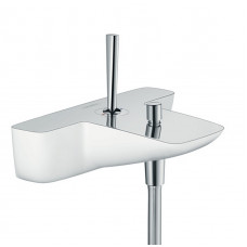 Змішувач Hansgrohe PuraVida для ванни хромований-білий (15472400)