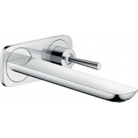 Змішувач Hansgrohe PuraVida для раковини прихованого монтажу 225 мм, хром-білий (15085000)