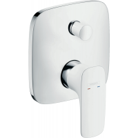 Смеситель Hansgrohe PuraVida для ванны хромированный белый (15445400)