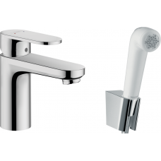 Змішувач Hansgrohe Vernis Blend 100 для умивальника з гігієнічної лійкою Chrome (71215000)