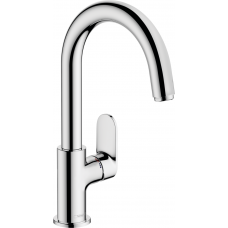 Змішувач Hansgrohe Vernis Blend 200 для умивальника з рухомим носиком і донним клапаном.