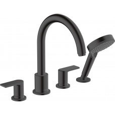 Змішувач Hansgrohe Vernis Blend для ванни на 4 відчинки Matt Black (71456670)