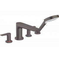 Змішувач Hansgrohe Talis E для ванни на 4 отвори Brushed Black (71748340)