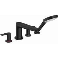 Змішувач Hansgrohe Talis E для ванни на 4 відчинки Matt Black (71748670)