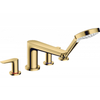 Змішувач Hansgrohe Talis E для ванни на 4 відвіри Polished Gold Optic (71748990)