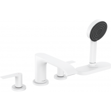 Змішувач Hansgrohe Vivenis для ванни на 4 отвори з sBox Matt White (75444700)