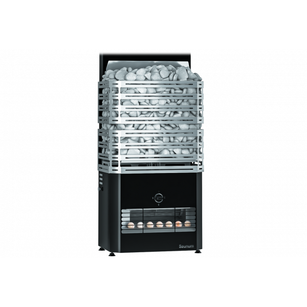 Електрокамʼянка для бані та сауни сітка SAUNUM Primary 6 kW / чорний