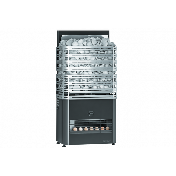 Електрокамʼянка для бані та сауни сітка SAUNUM Primary 9 kW / антрацит