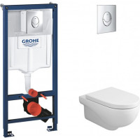 Інсталяція Azzurra Nuvola NUV100EB1SOSK з сидінням Azzurra Nuvola NUV1800F + інсталяція Grohe Rapid SL 3872100