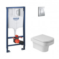 Інсталяція Azzurra Tulip TUL100B1SOSK з сидінням Azzurra Tulip TUL1800F + інсталяція Grohe Rapid SL 38772001