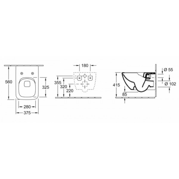 Унітаз Villeroy & Boch 4611RS01