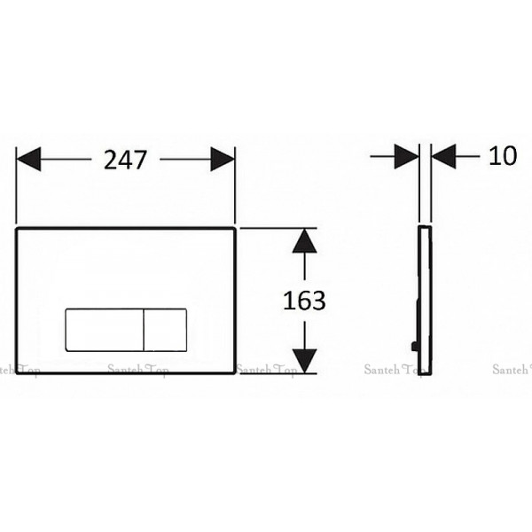 Кнопка для змиву Creavit GP8002.06