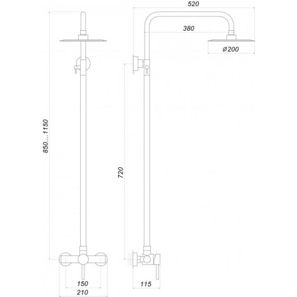 Душова система Globus Lux ALPEN S-SH-005