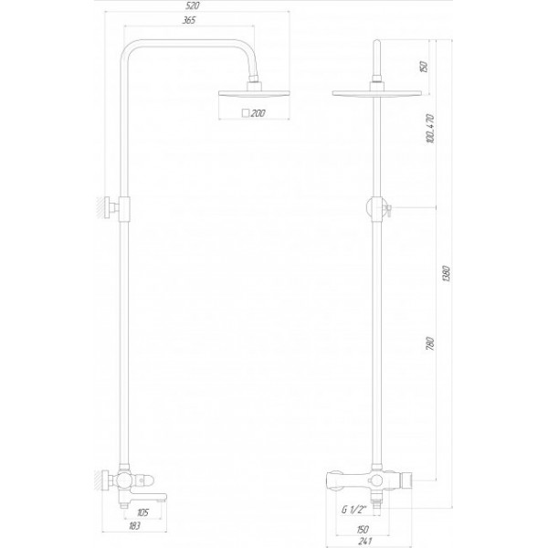 Душова система Globus Lux D080200