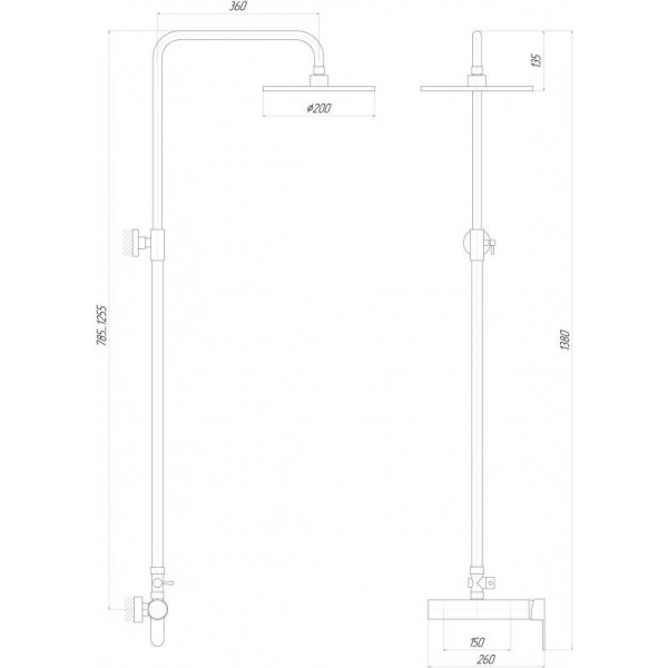 Душова система Globus Lux D080270N