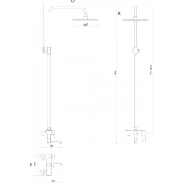 Душова система Globus Lux DS0002