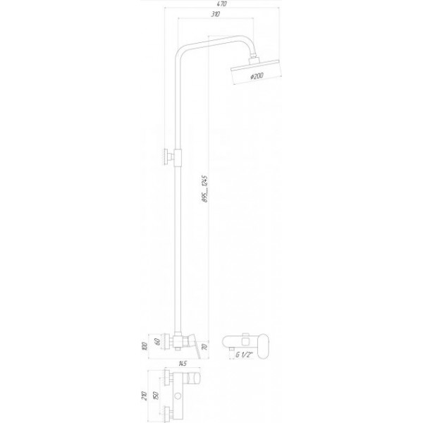 Душова система Globus Lux DS0011